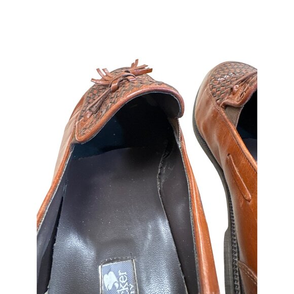Stanley Blacker Mens Brown Leather Tasseled Slip-On Loafers Size 13W SKU 8293 main image 10